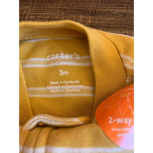 CARTER’S Boy’s NWT “Little Brother” 2-Way Zipper One Piece / Size: 3 Months - Picture 3 of 7